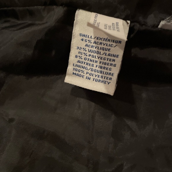 Old Navy VTG houndsth check peacoat blazer ItalianThread Y2K academia preppy S - Picture 8 of 11